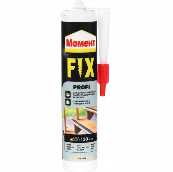 Клей монтажний Момент Profi Fix 392 г 